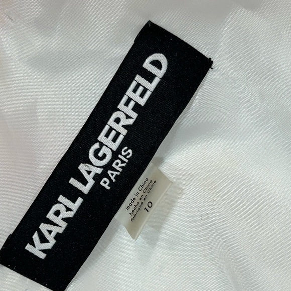 NWOT Karl Lagerfeld Floral Embroidered Fit and Flare Dress - Picture 5 of 5